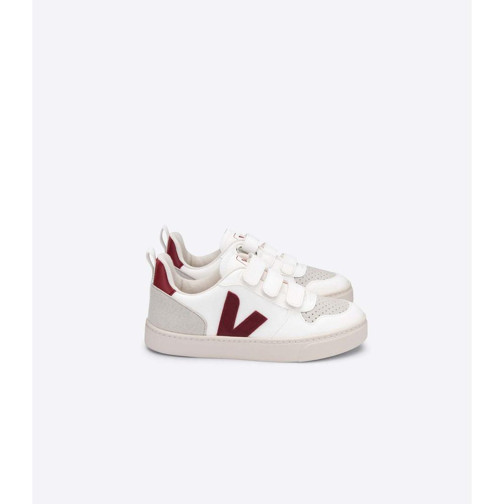 Veja V-10 CWL Cipő Gyerek White/Red | HU 780DFM